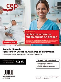 Pack libros tecnico/a cuidado auxiliar enfermeria sescam