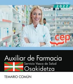 Auxiliar farmacia servicio vasco salud osakidetza temario c
