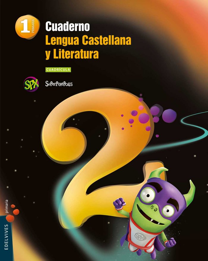 Cuaderno 2 de Lengua castellana y Literatura 1º Primaria (cuadrícula)