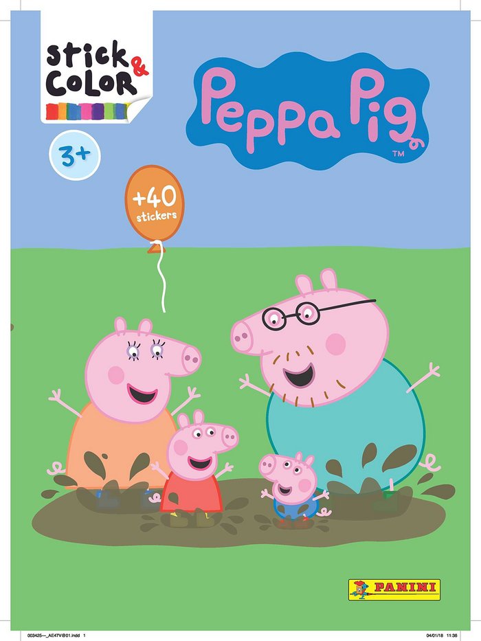 Peppa pig stick color