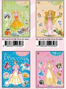 Primer libro de pegatinas: Princesas y hadas