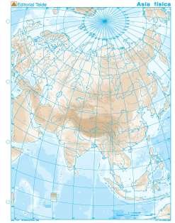 Mapa Mudo Asia Fisico 100 Uds Leo Leo Que Lees