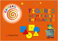 Espiral magica, figures geometricas enfilables, educacio infantil, 3-4 anys. material racons