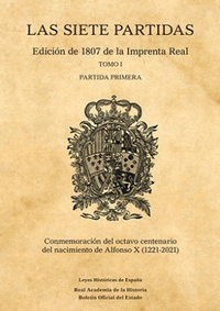 Las siete partidas edicion de 1807 de la imprenta real
