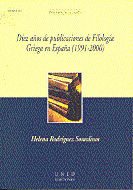 Diez años de publicaciones de filolog¡a griega en España (1991-2000)