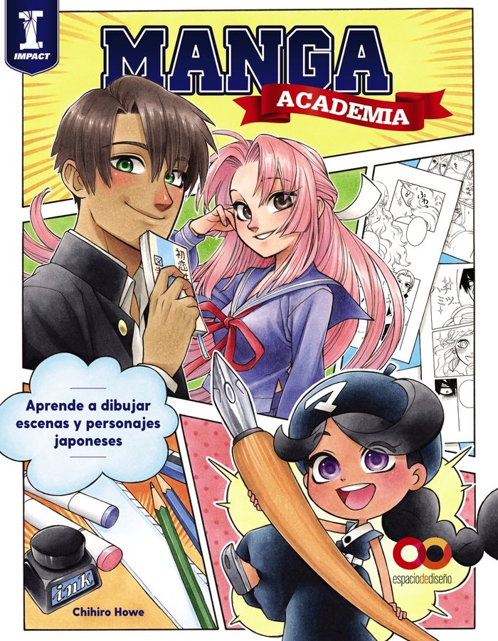 Academia manga. aprende a dibujar ilustraciones al estilo ja