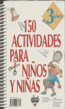 150 actividades para niños y niñas de 3 años