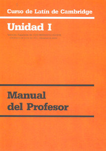 Curso de latin unidad i manual profesor 2ed