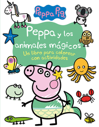 Peppa y los animales magicos (actividades para colorear)