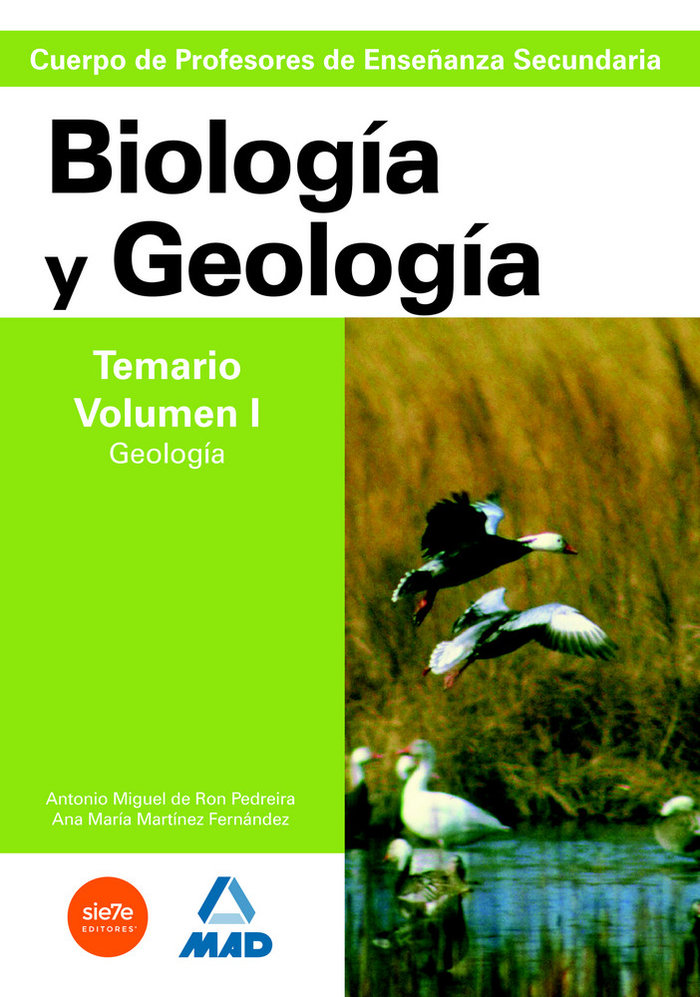 Biologia geologia profesores secundaria vol i temario