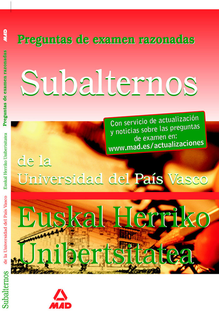 Subalternos de la universidad del pais vasco-euskal herriko