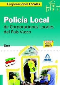 Policia local, corporaciones locales, pais vasco. test