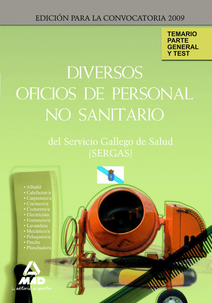 Diversos oficios de personal no sanitario, servicio gallego