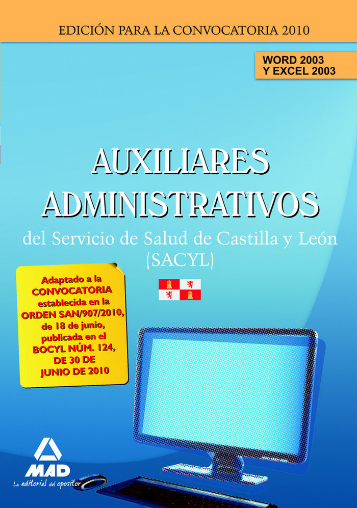 Auxiliares administrativos, servicio de salud de castilla y