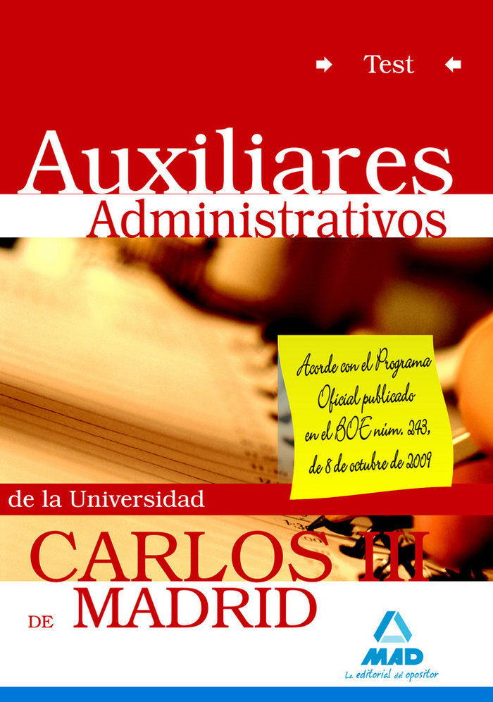 Auxiliar administrativo universidad carlos iii de madrid. t