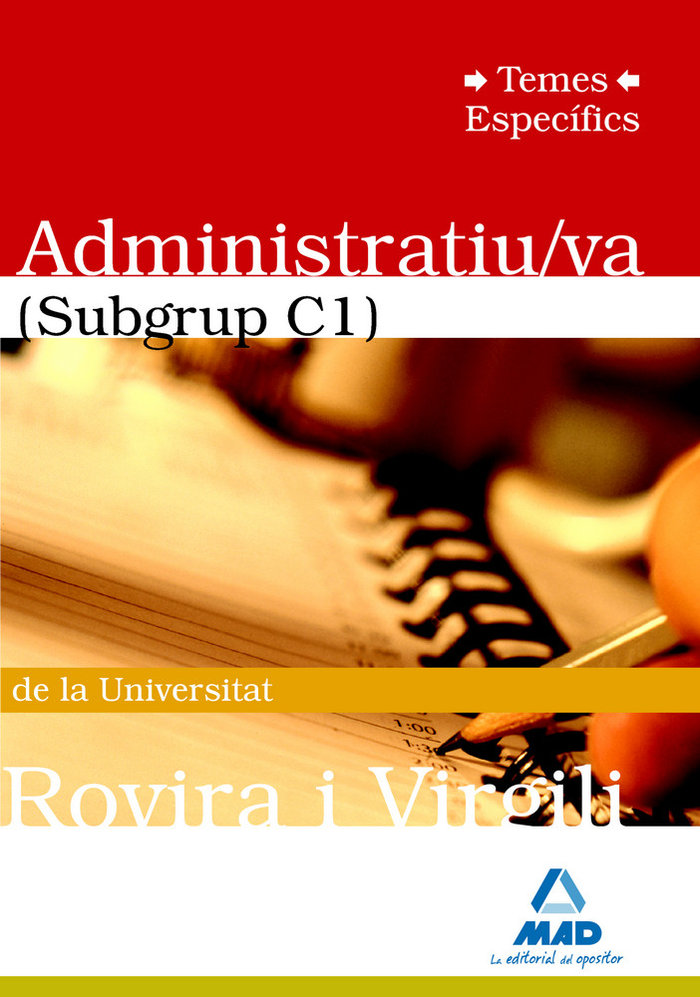 Administratiu-va, subgrup c1, universitat rovira i virgili.