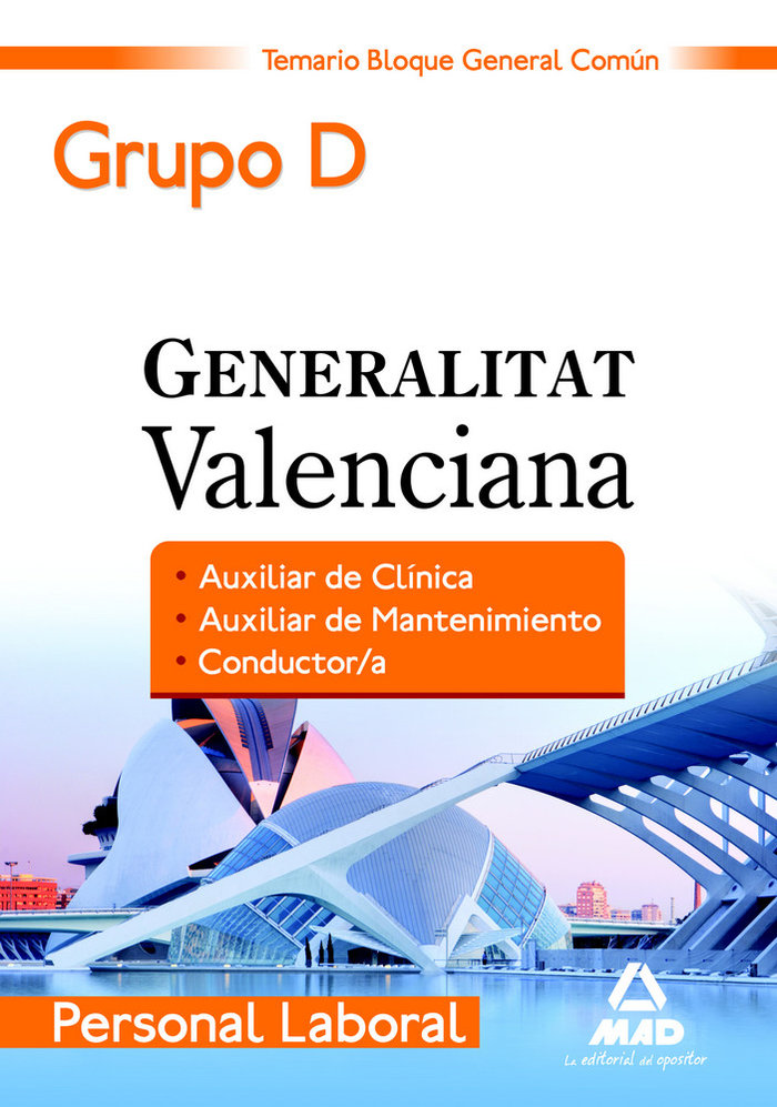 Personal laboral, grupo d, generalitat valenciana. temario b