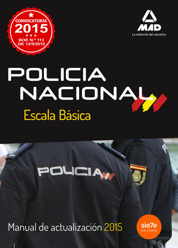 Policia nacional. escala basica. manual de actualizacion 201