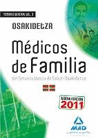 Medicos de familia (facultativos medicos y tecnicos), servic