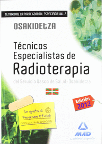 Tecnicos especialistas de radioterapia, servicio vasco de sa