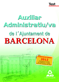 Auxiliar administratiu/va de lajuntament de barcelona. test