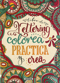 Libro de lettering colorea practica y crea