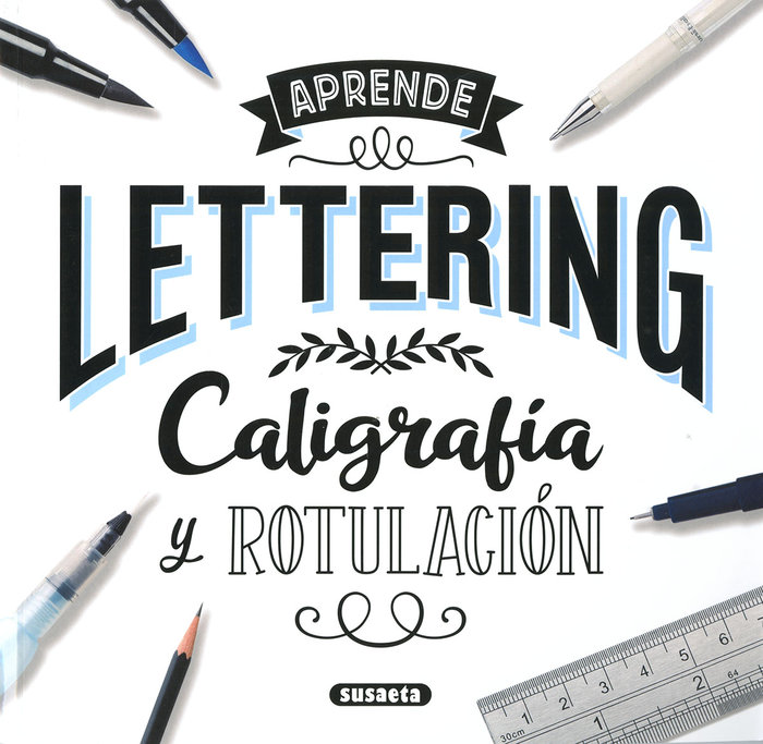 Cuaderno de lettering a5 +6 rotuladores punta fina - Librería Carmen