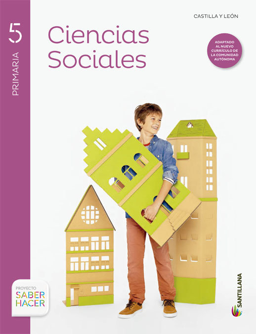 Ciencias sociales + atlas castilla y leon 5 primaria santillana