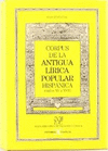 Corpus antigua lirica popular hispanica