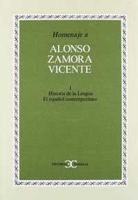 Homenaje a Alonso Zamora Vicente, vol. I                                        .