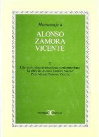 Homenaje a Alonso Zamora Vicente, vol. V                                        .