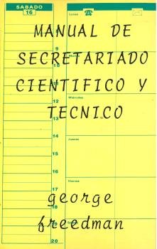 Manual de Secretariado cient¡fico y técnico