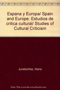 España y europa. estudios de critica cultural