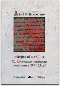 Merindad de olite. ix. documentos medievales artajoneses