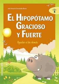 El hipopótamo gracioso y fuerte