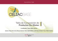Celiacbase tabla de composicion de productos sin gluten