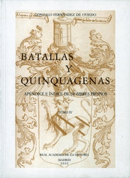 Batallas y Quinquagenas IV.  Apéndice e índices