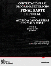 Contestaciones al Programa de Derecho Penal Parte Especial Para Acceso a las Carreras Judicial y Fiscal