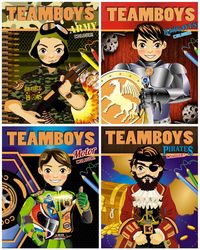 Teamboys colour 4 titulos surtidos