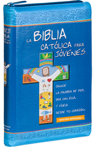 Biblia catolica para jovenes. dos tintas simil cremallera