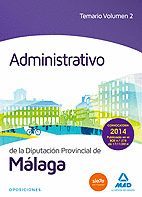 Administrativo de la diputacion de malaga. temario volumen 2