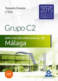 Grupo C2 de la Diputación Provincial de Málaga. Temario Común y test