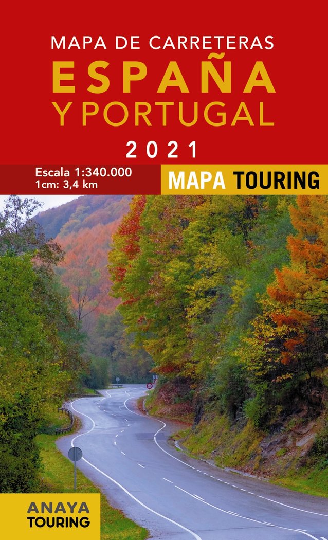Mapa de carreteras Galicia escala 1:340.000 desplegable