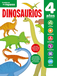 Cuaderno tematico luminiscente 4 años dinosaurios
