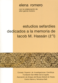 Estudios sefardíes dedicados a la memoria de Iacob M. Hassán (ZL)
