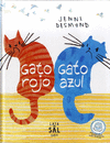 Gato rojo gato azul