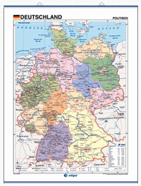 Mapa mural deutschaland fis/pol 100x140 d/c aleman