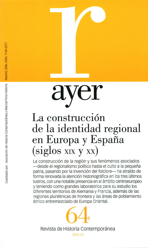 Construccion de la identidad regional en europa y españa (si