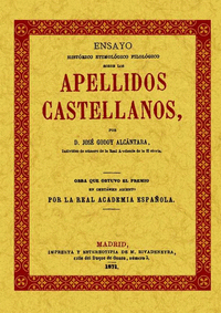 Apellidos castellanos. ensayo historico