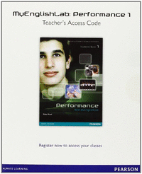 Performance 1 myenglishlab teacher's access code